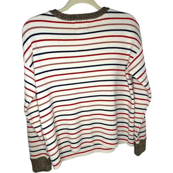 Gorgeous Anthropologie fisherman striped sweater size medium - Picture 3 of 9